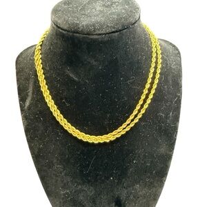 Avon  Goldtone  Rope Chain Necklace NIB vintage 2005 24 & 30 inch lengths
